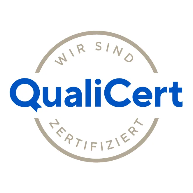 Logo QualiCert zertifiziert